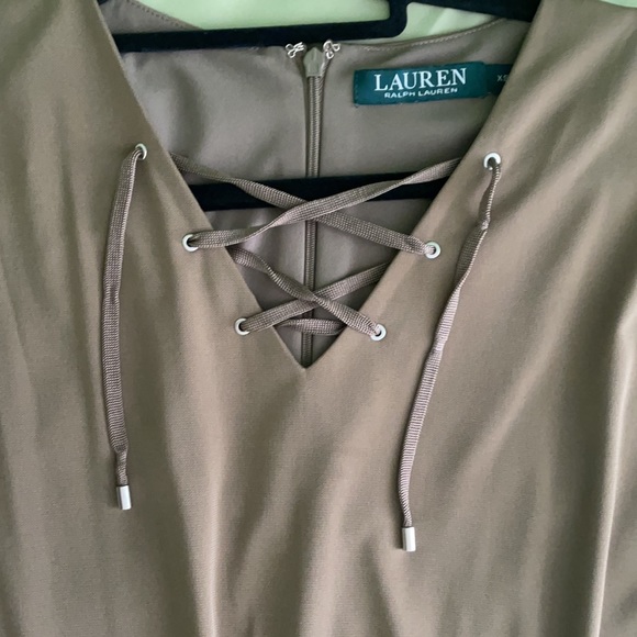 Never worn! Ralph Lauren hunter-green romper, XS. - Picture 5 of 6